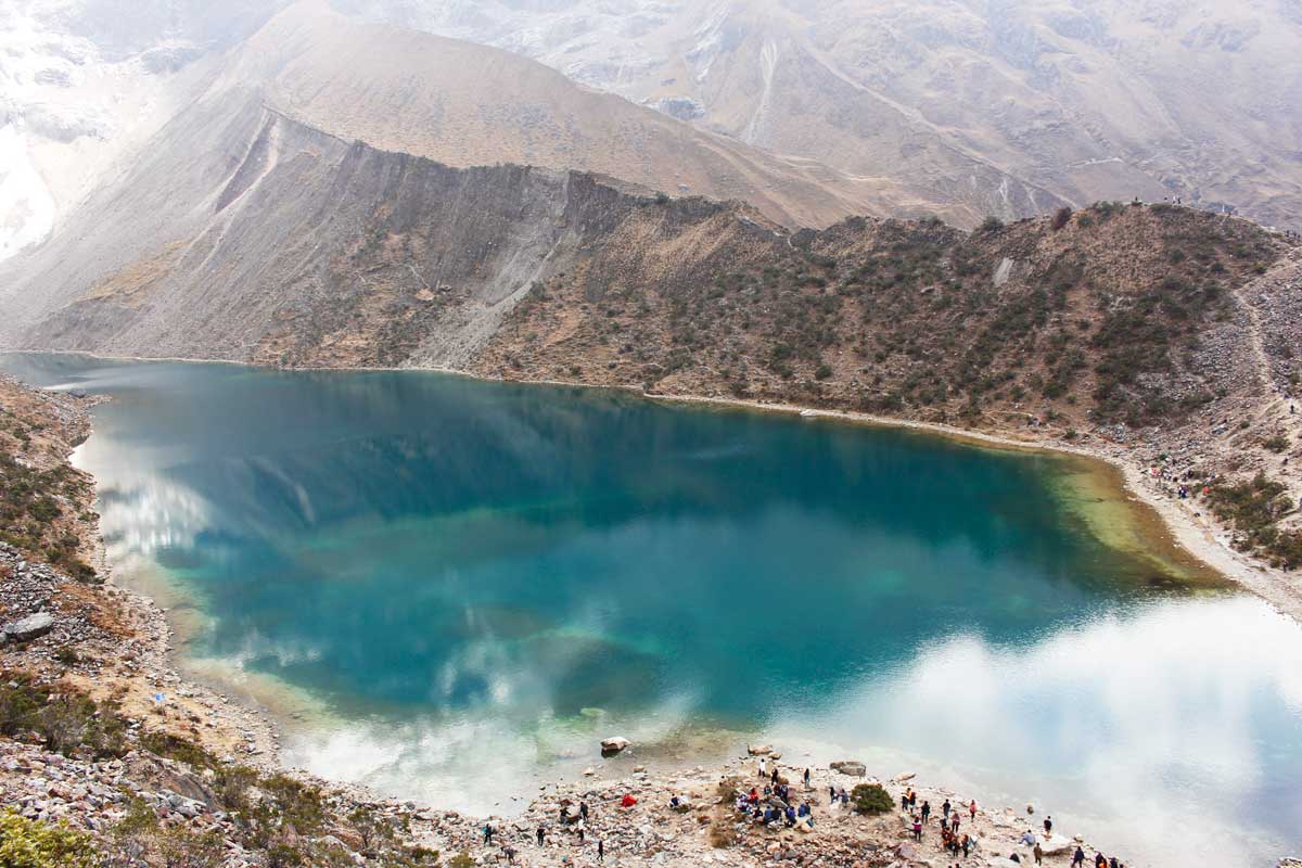 Humantay lake on salkantay trek 4 days to Machu Picchu