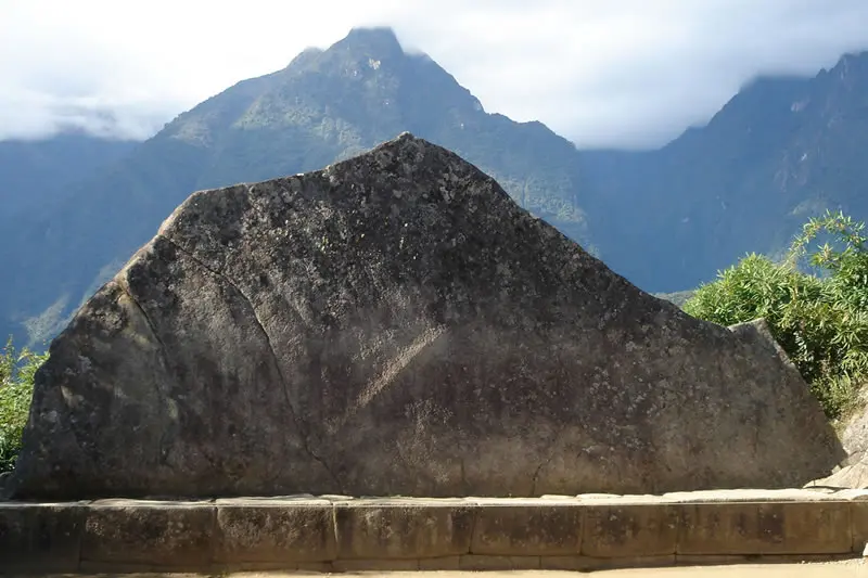 the sacred rock of machu picchu