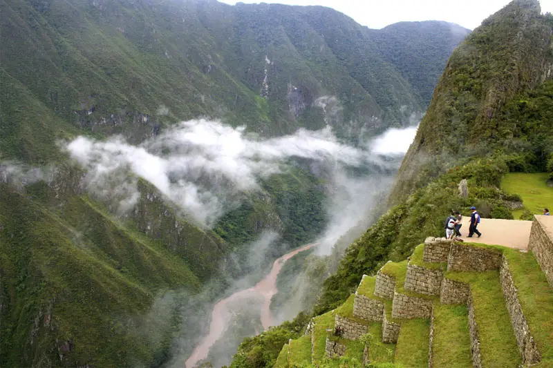 urubamba river from machu picchu