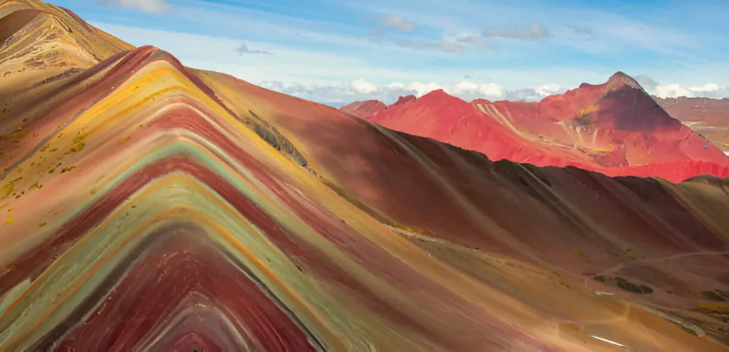 rainbow mountain in august