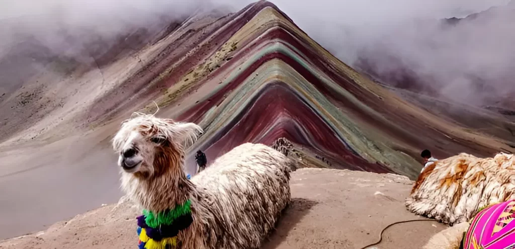 rainbow mountain in november