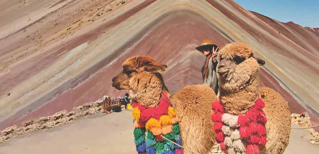 rainbow mountain in september