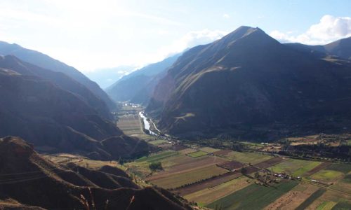 view to the sacred valley from Moray
