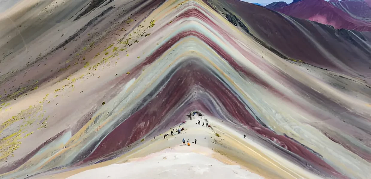 rainbow mountain in april