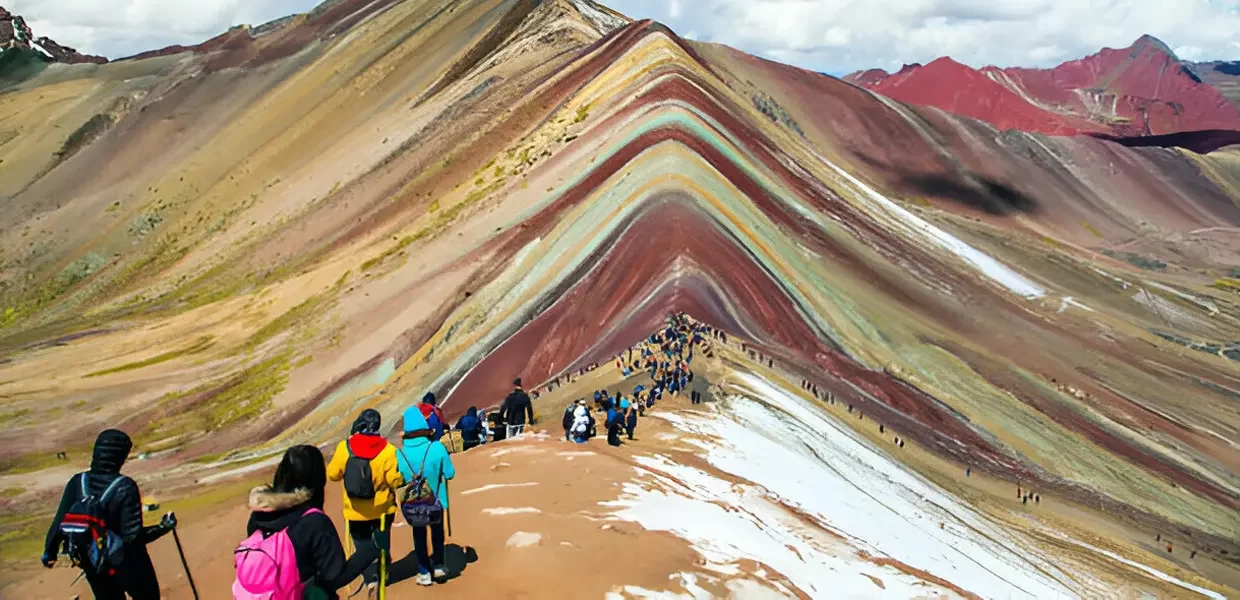 rainbow mountain in june