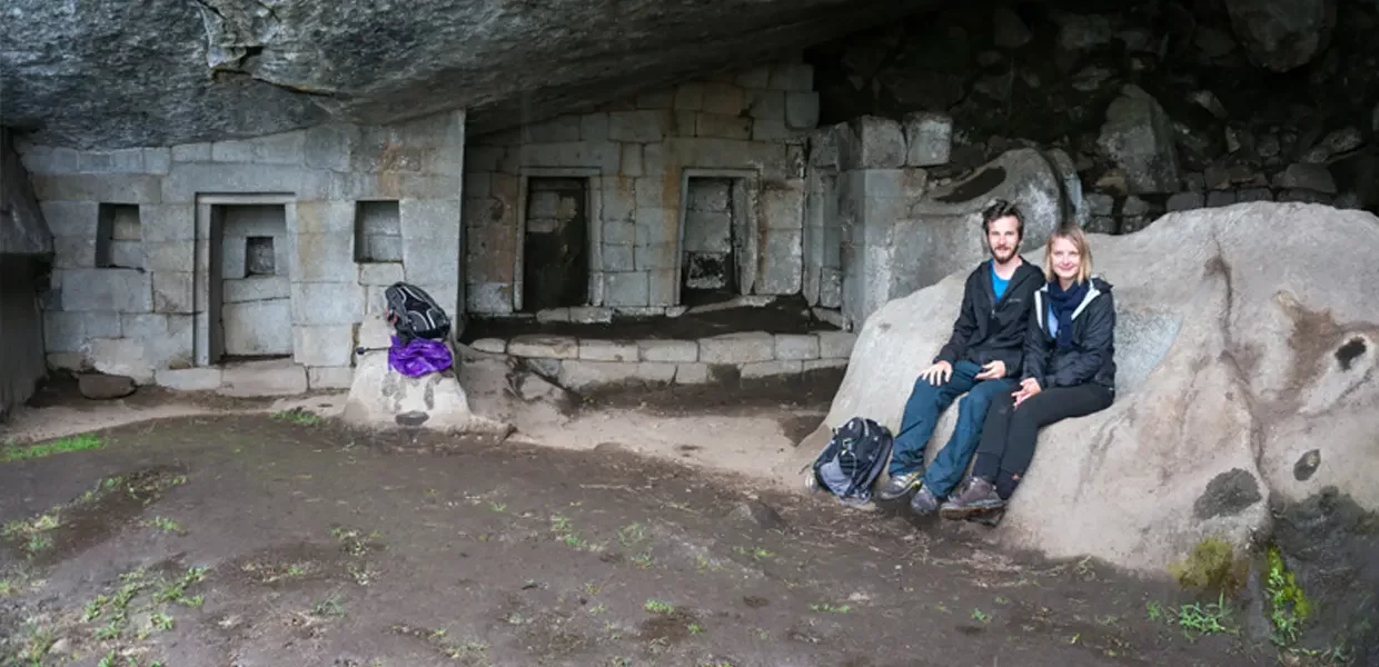 temple of the moon at machu picchu